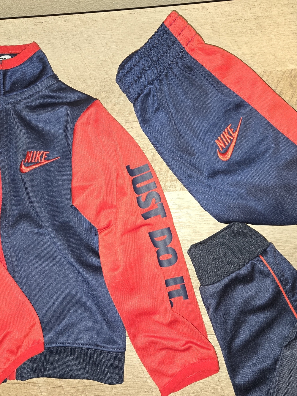Nike Kids Black and Red Jogger Track Set (3 Piece Set)
